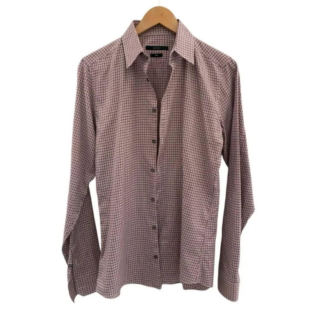 Gucci Men's Dress Shirt - Red/White - Slim Fit Size 38/15